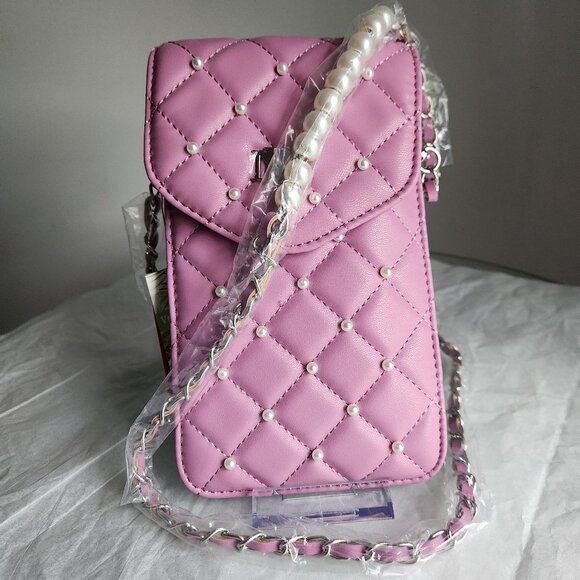 Badgley Mischka NWT Purple Phone Case/Card Holder w/card insert - Picture 1 of 8